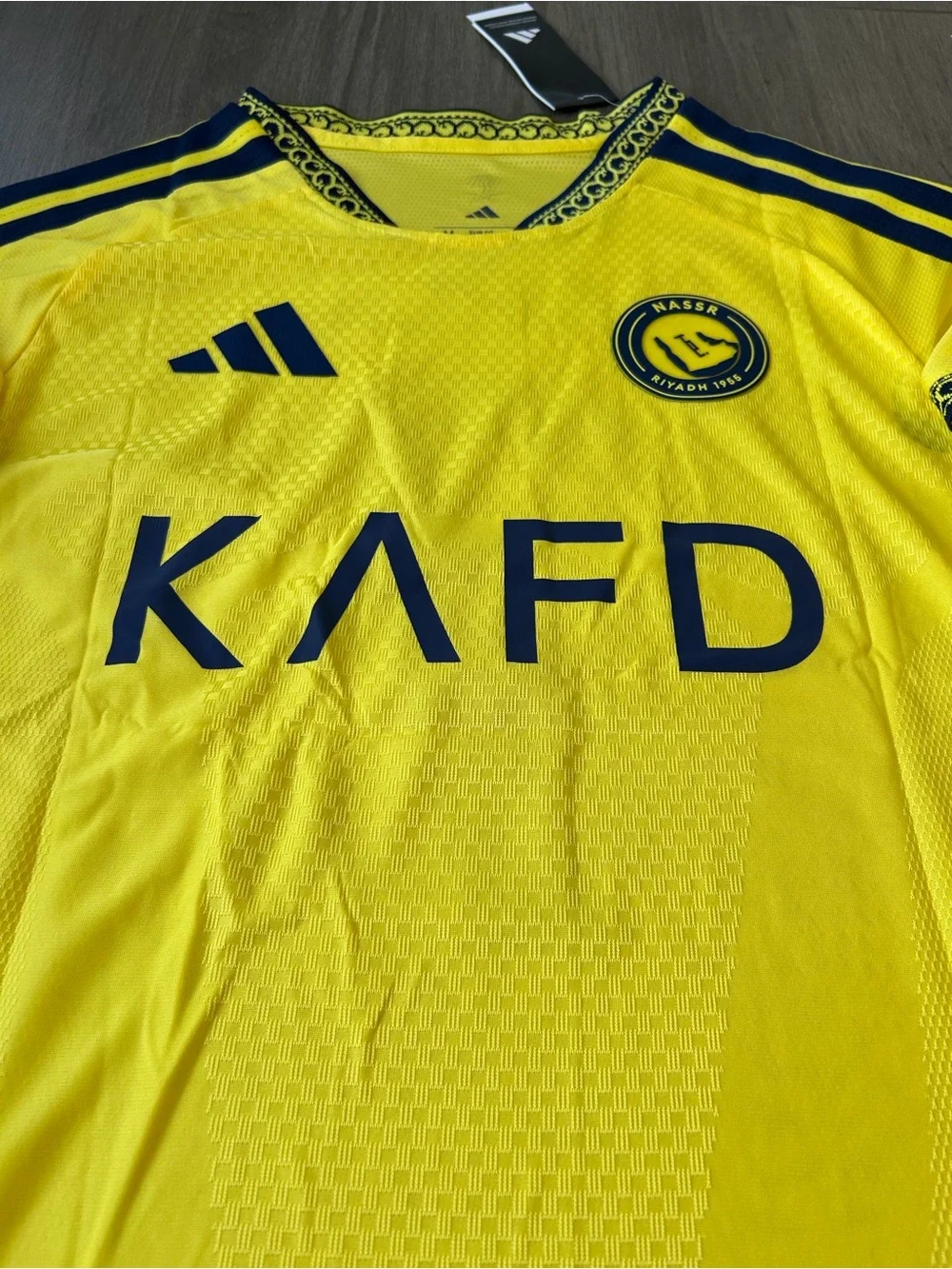 adidas Yellow Ronaldo #7 Men's Soccer Jersey